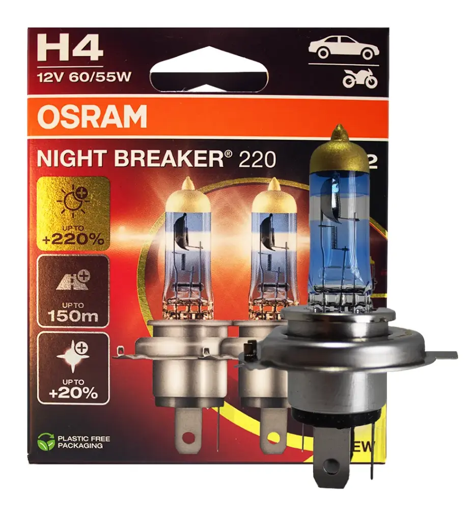 H4 Night Breaker 200% 12V 60/55W