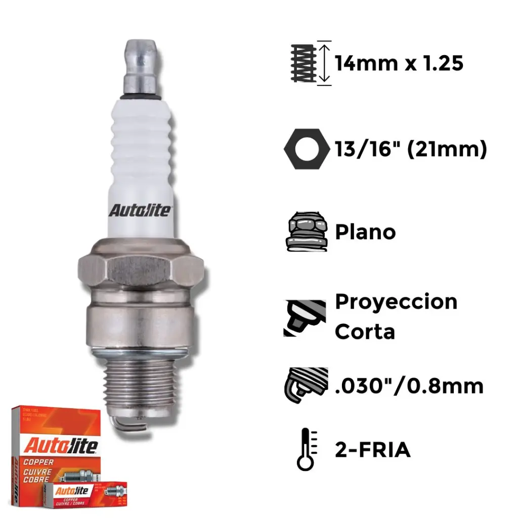 Bujia Autolite Cobre - Moto Ngk B8Hs