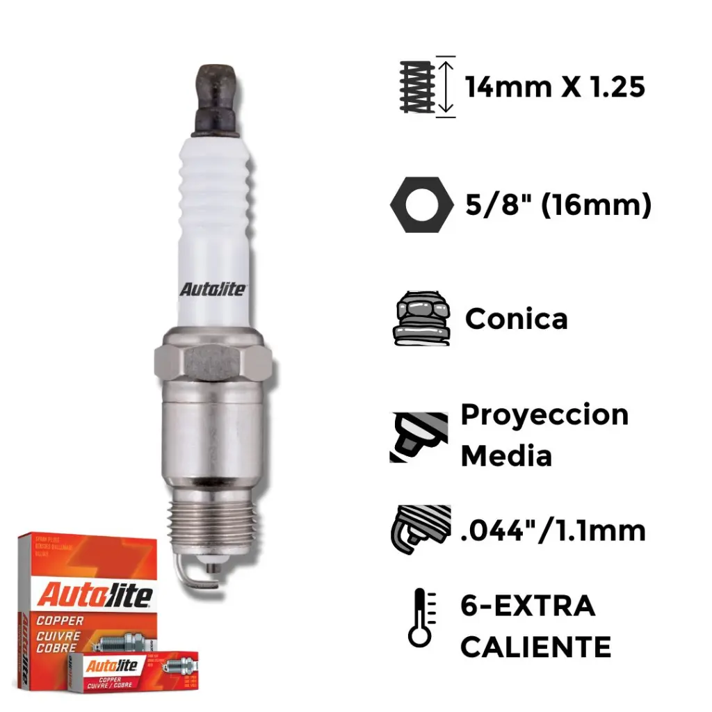 Bujia Autolite Cobre X4 Ngk Bpr4Fs- Bpr4Fs-11