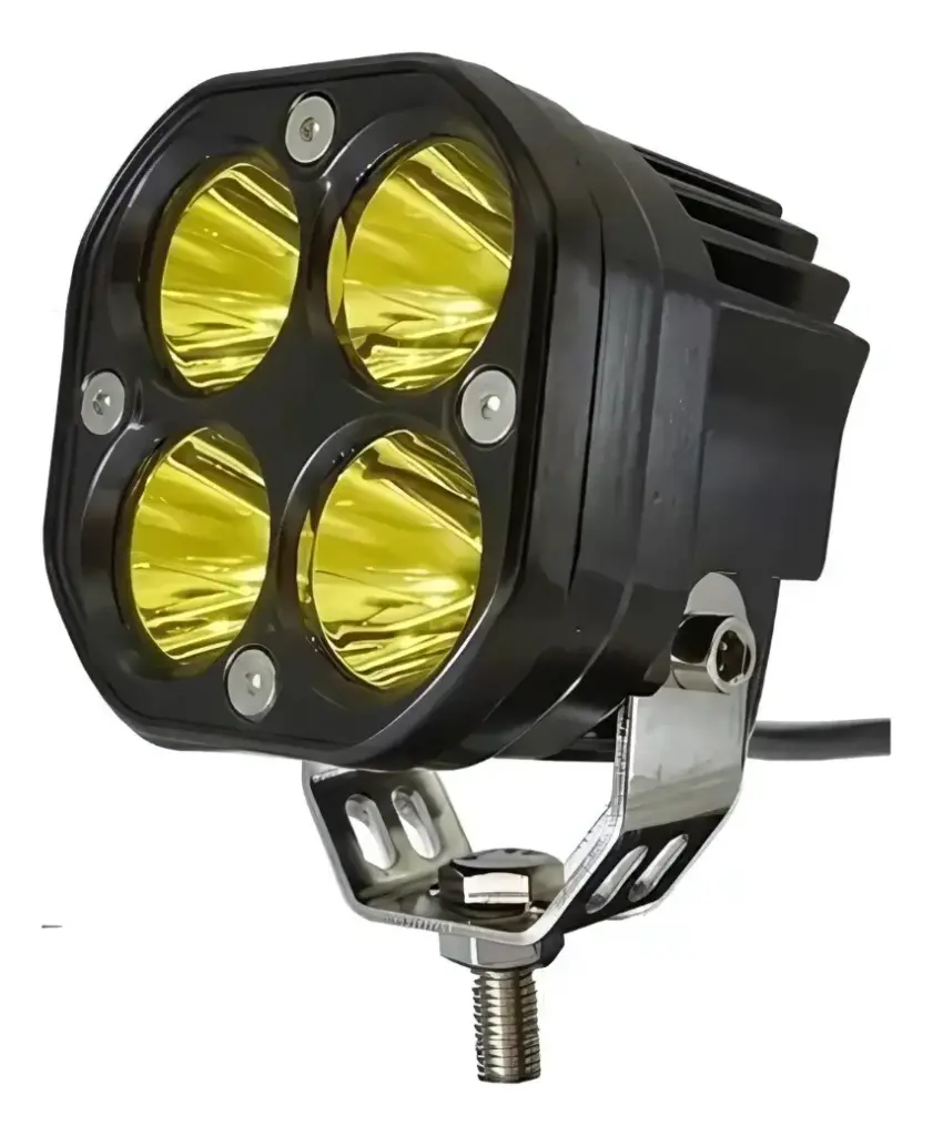 Lampara De Trabajo 3'' 4 Leds 3W/ 12-30V Dc Amarillo