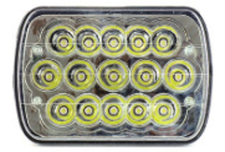 [LYT-6054-15] Unidad Sellada Led Rectangular Grande 15W 12/24V Alta Y Baja