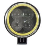 [LYT-RED4] Lampara De Trabajo Redondo Lupa 4 Leds 12W 12/24V Spot