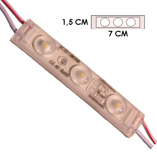 [LYT-7015BCO] Modulo 3Led Difusor Blanco 6500K 12V Ip-67