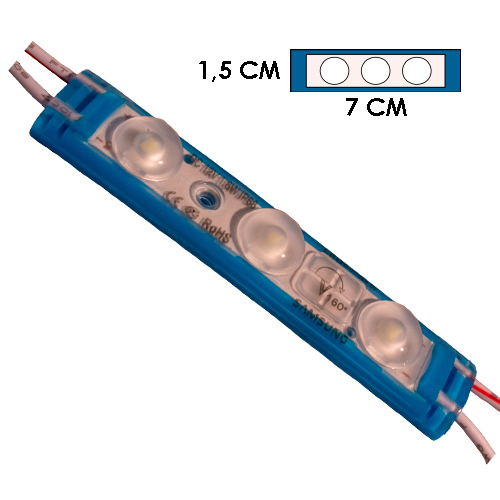 [LYT-7015ICE] Modulo 3Led Difusor Hielo 12V Ip-67