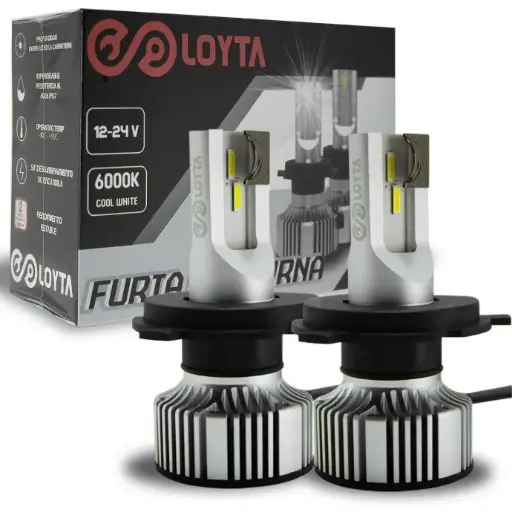 [LYT-H4-FN] Bombillo Led H4 Furia Nocturna 12-24V  25W  P43T Loyta