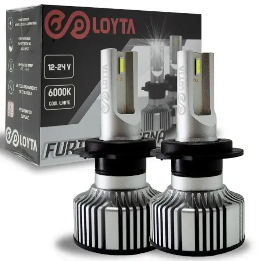 [LYT-H7-FN] Bombillo Led H7 Furia Nocturna 12-24V  25W  Px26D Loyta