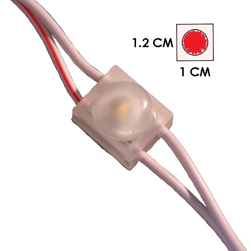 [LYT-1410RJO] Modulo 1Led Difusor Rojo 6500K 12V Ip-67