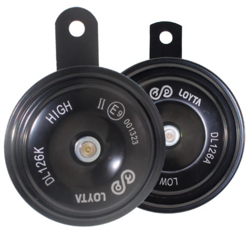 [HYT-P77-12V] Pito De Disco Negro Loyta 77Mm Caja X 2 Unidades