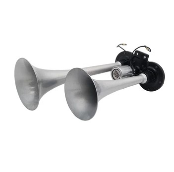 [HYT-H202] Cornetas De Aire Plateadas Loyta Con Valvula